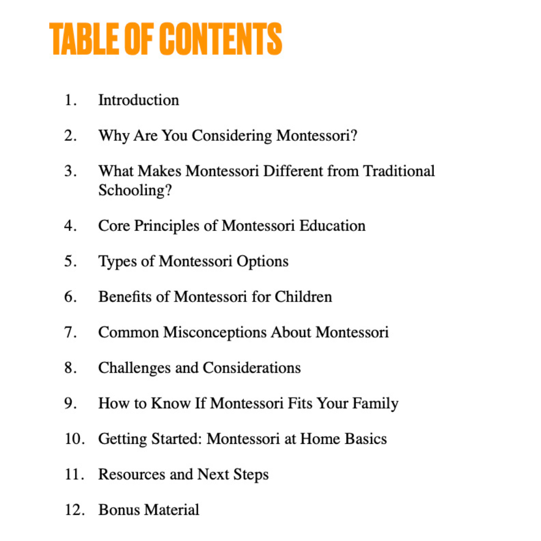 Ebook: Is Montessori Right for Your Family?