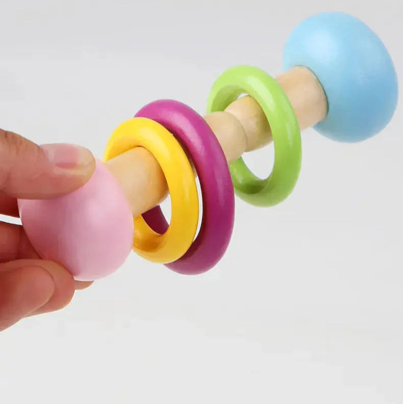 Wooden Four-Piece Rattle Set Hypersku