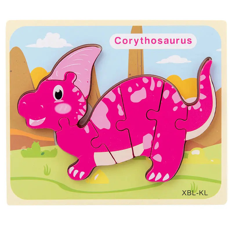 Dinosaur 3D Puzzle Set - Seaside-Montessori