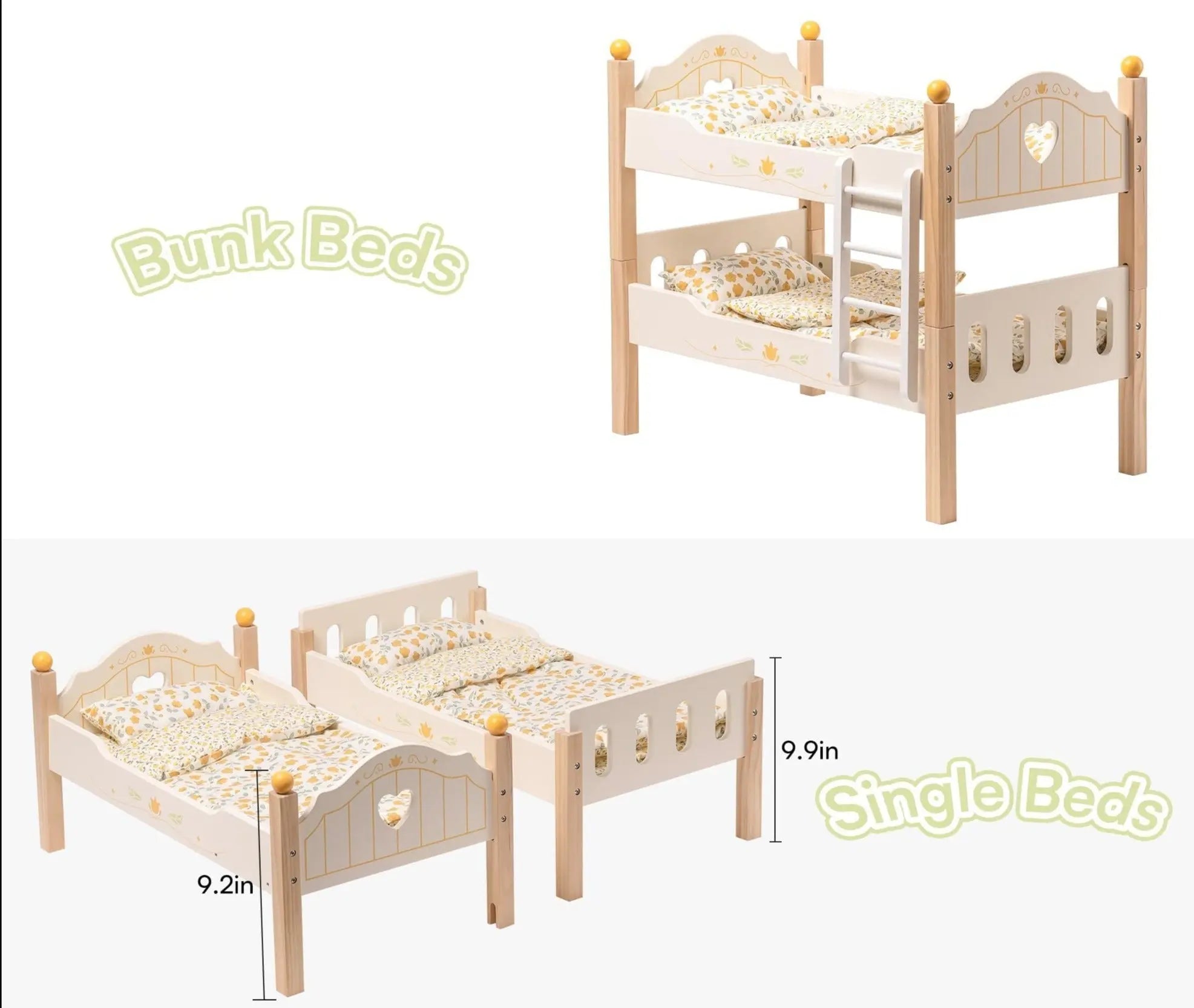 Dreamy Doll Bunk Beds - Seaside-Montessori