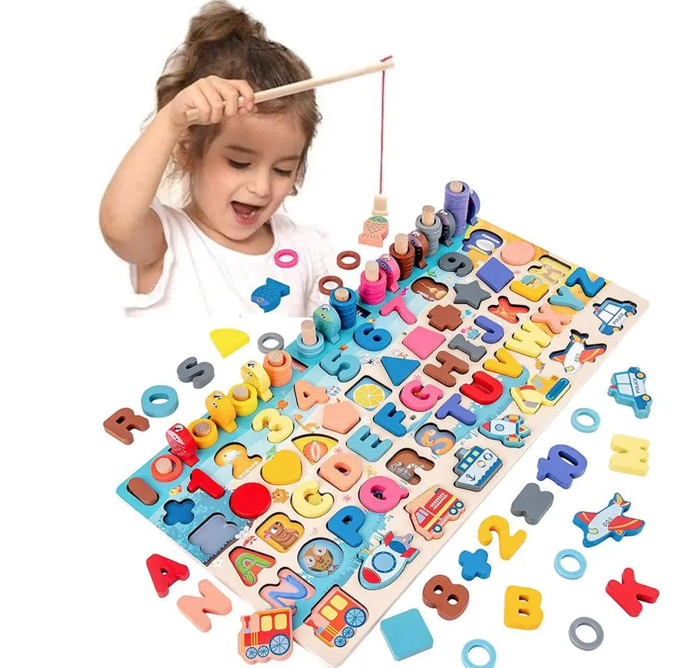 Math Fishing Board - Seaside-Montessori