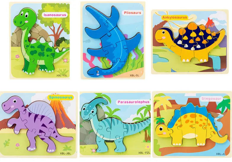 Dinosaur 3D Puzzle Set - Seaside-Montessori