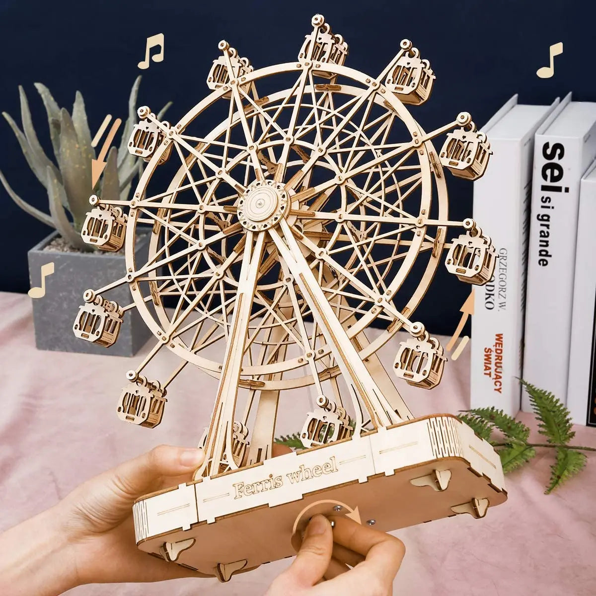 Wooden Rotatable Ferris Wheel - Seaside-Montessori