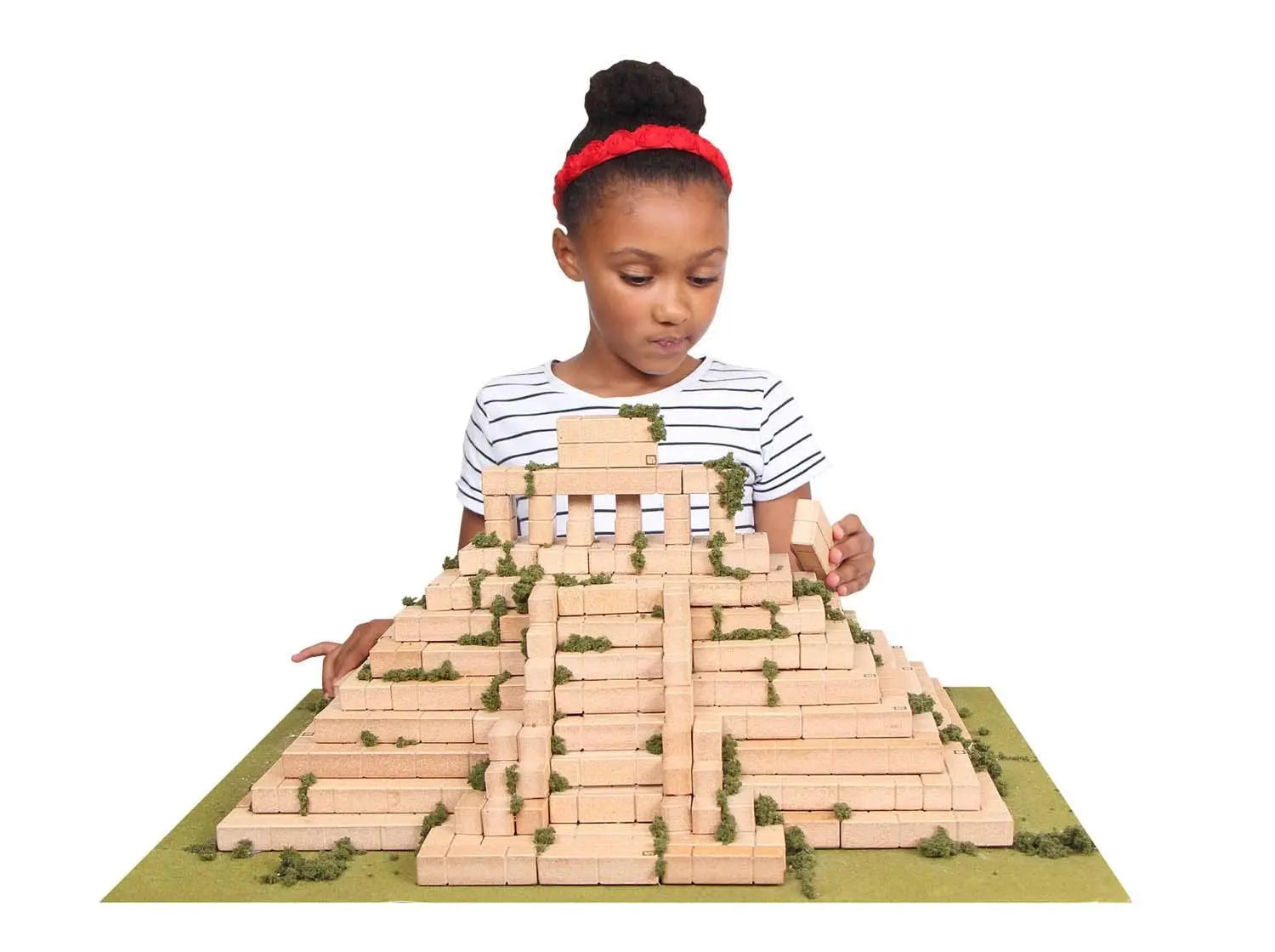 UNIT BRICKS 58 pcs Mini Unit Bricks Wooden Building Set for age 3+ Periwinkle Eros