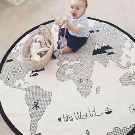 World Map Play Mats Seaside-Montessori