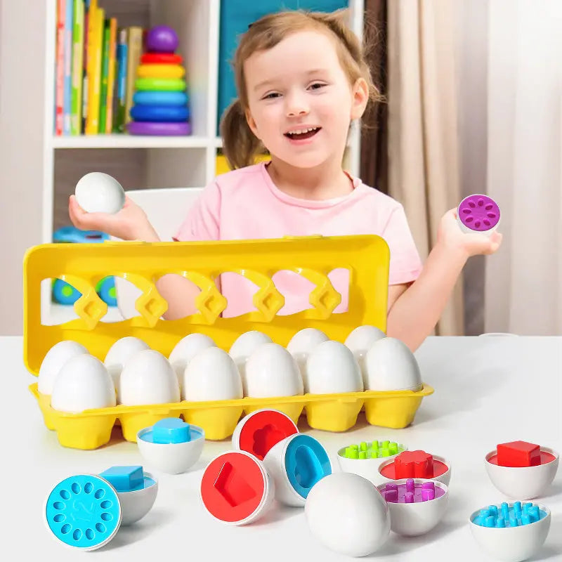 Matching Eggs - Seaside-Montessori