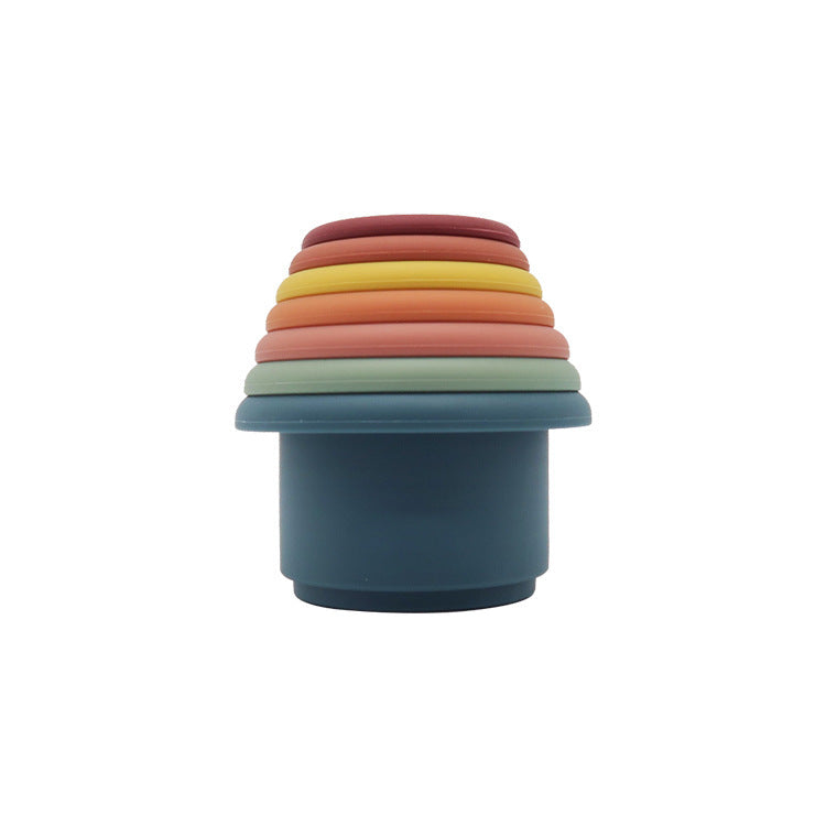 Silicone Stacking Cups Seaside-Montessori