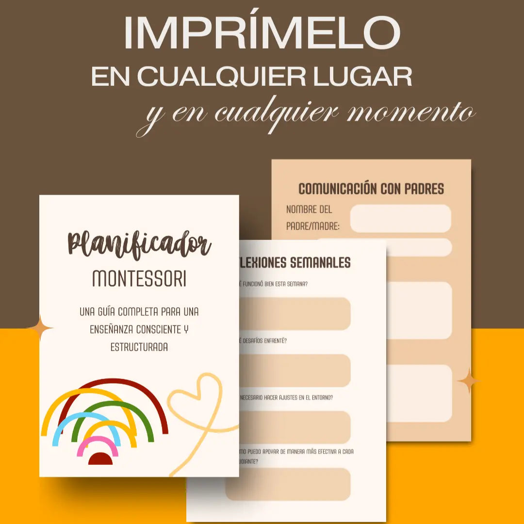 Planificador Montessori - PDF Imprimible - Seaside-Montessori