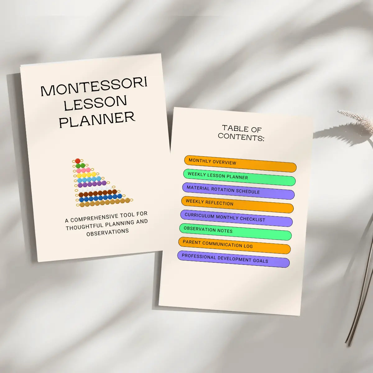 Montessori Lesson Planner – Printable Seaside-Montessori