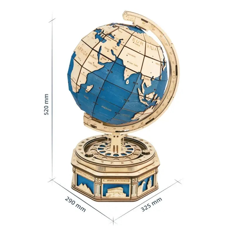 3D Globe Wooden Puzzle - Seaside-Montessori