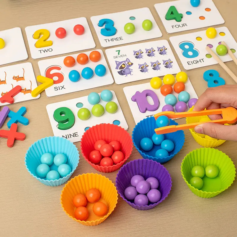 Math beads game - Seaside-Montessori