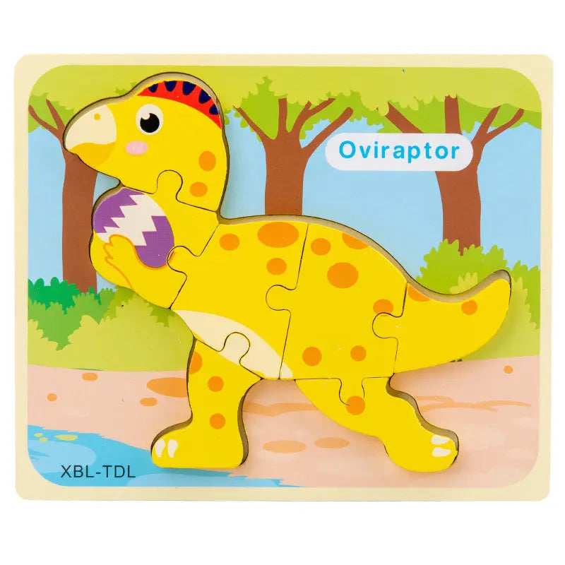 Dinosaur 3D Puzzle Set - Seaside-Montessori