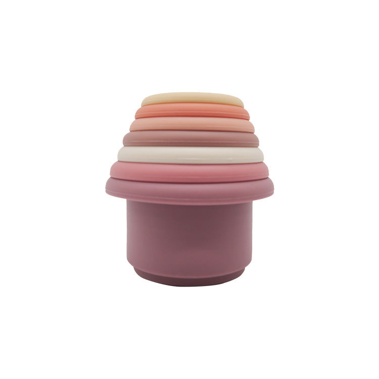 Silicone Stacking Cups Seaside-Montessori