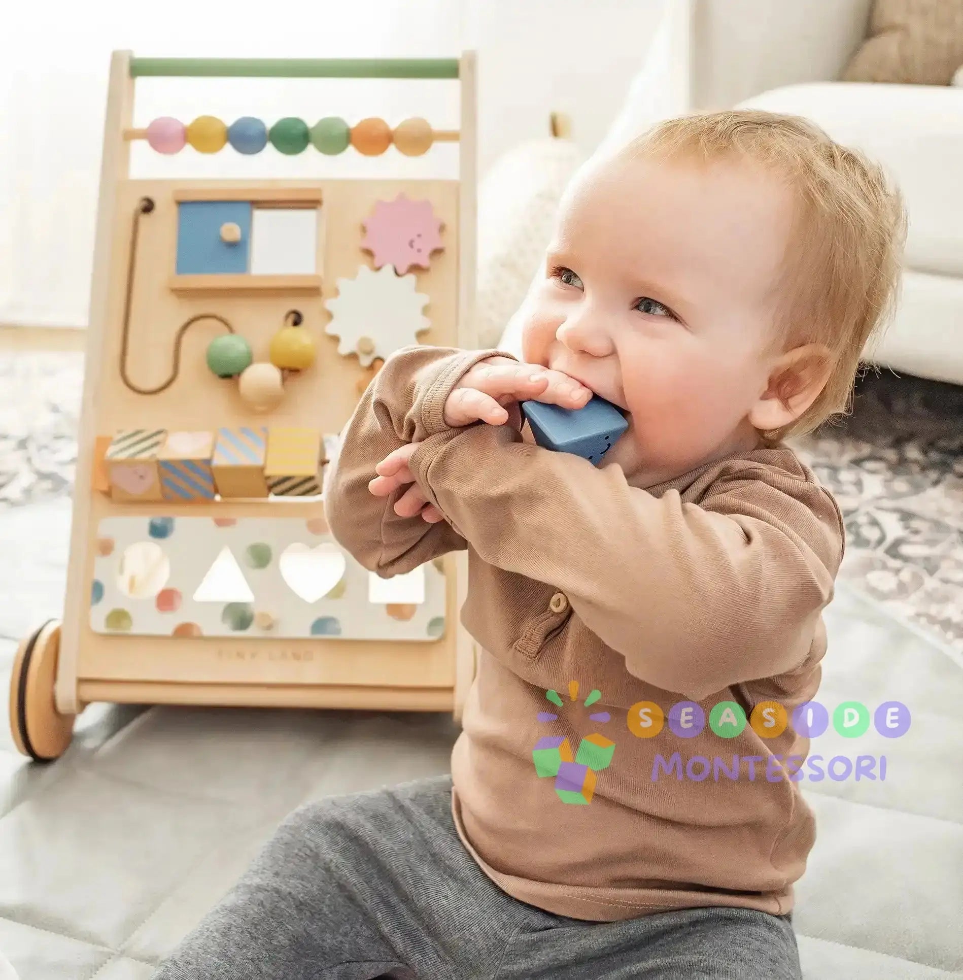 Complete Development Playset — Baby Walker + Activity Cube Tiny Land INC