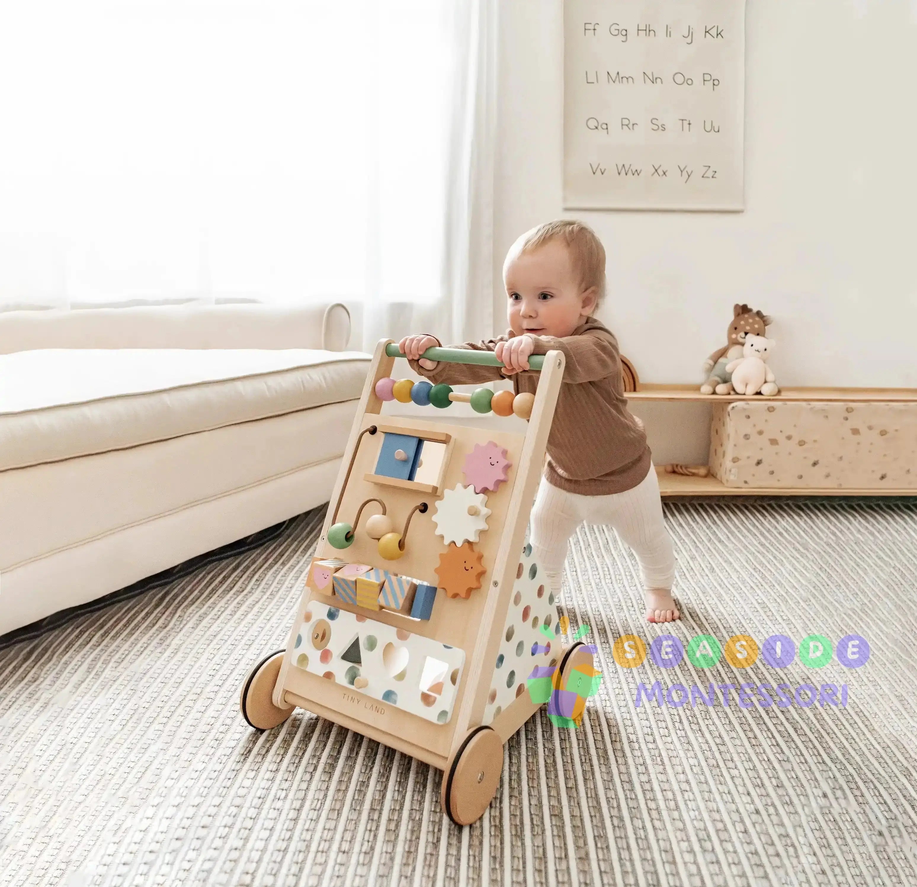 Complete Development Playset — Baby Walker + Activity Cube Tiny Land INC