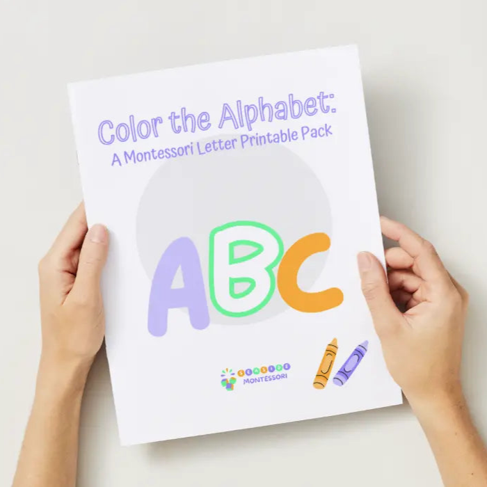 Color the Alphabet: A Montessori Letter Printable Pack Seaside-Montessori