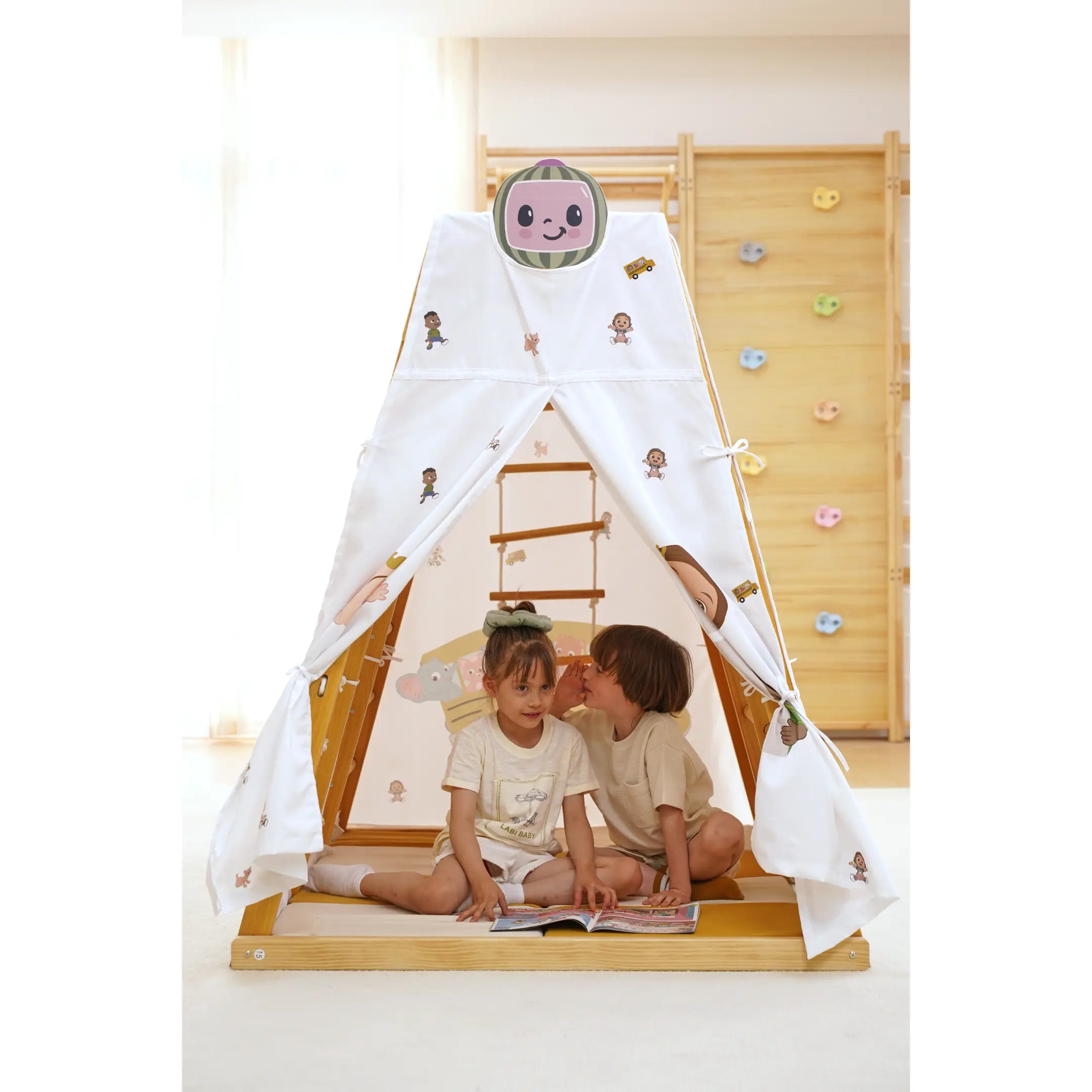 Cocomelon Play Tent Cover – Fits Avenlur Large Magnolia Climbing Playset (Tent Only) Avenlur.com