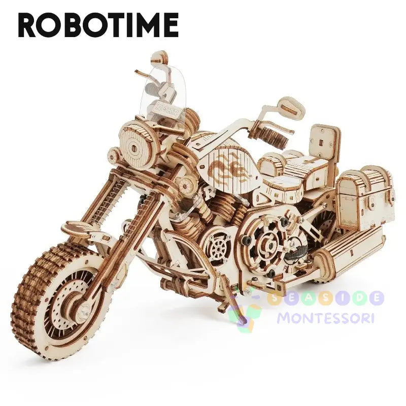 Cruiser Motorcycle DIY Wooden Model Seaside-Montessori