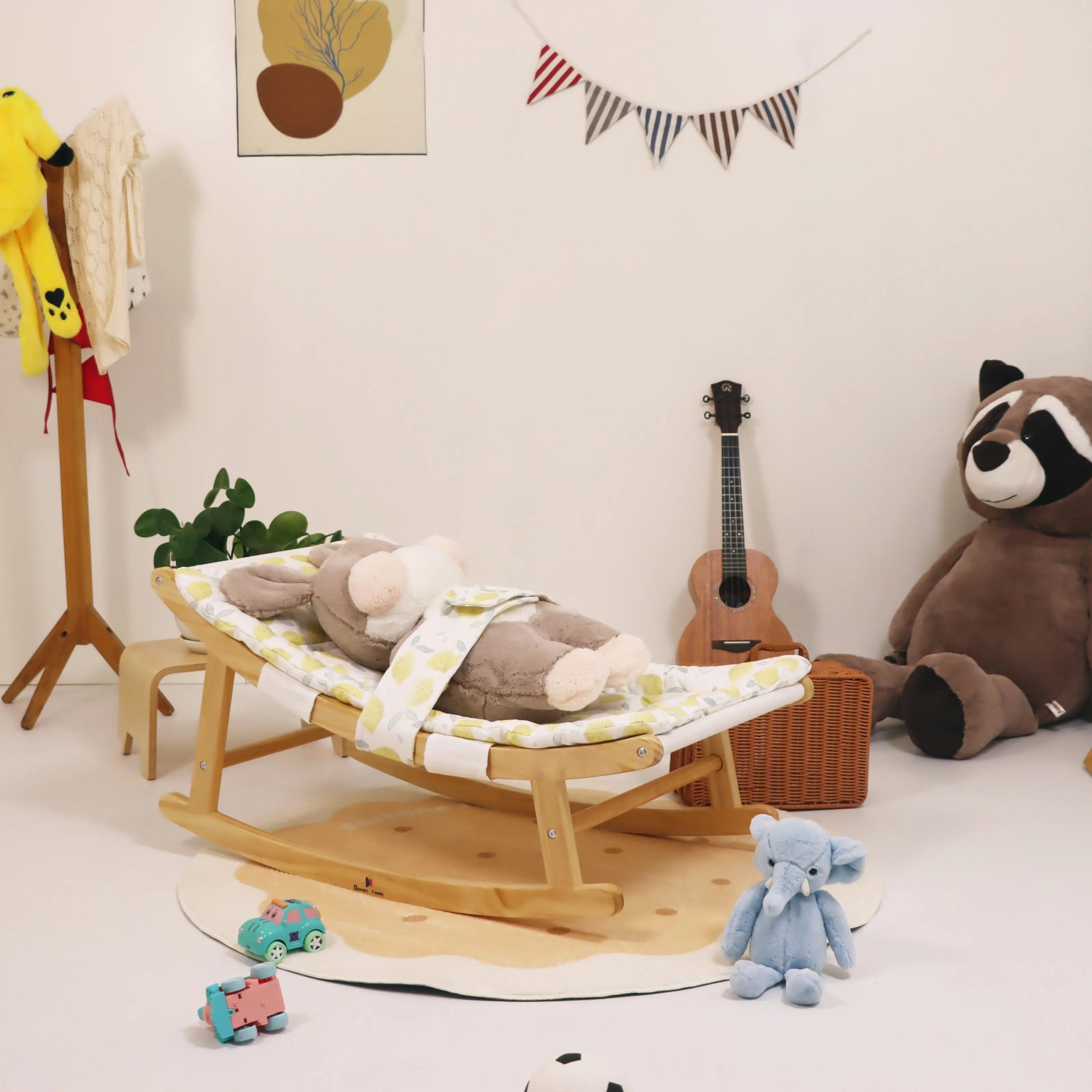 Damoch Wooden Baby Bouncer Seaside-Montessori