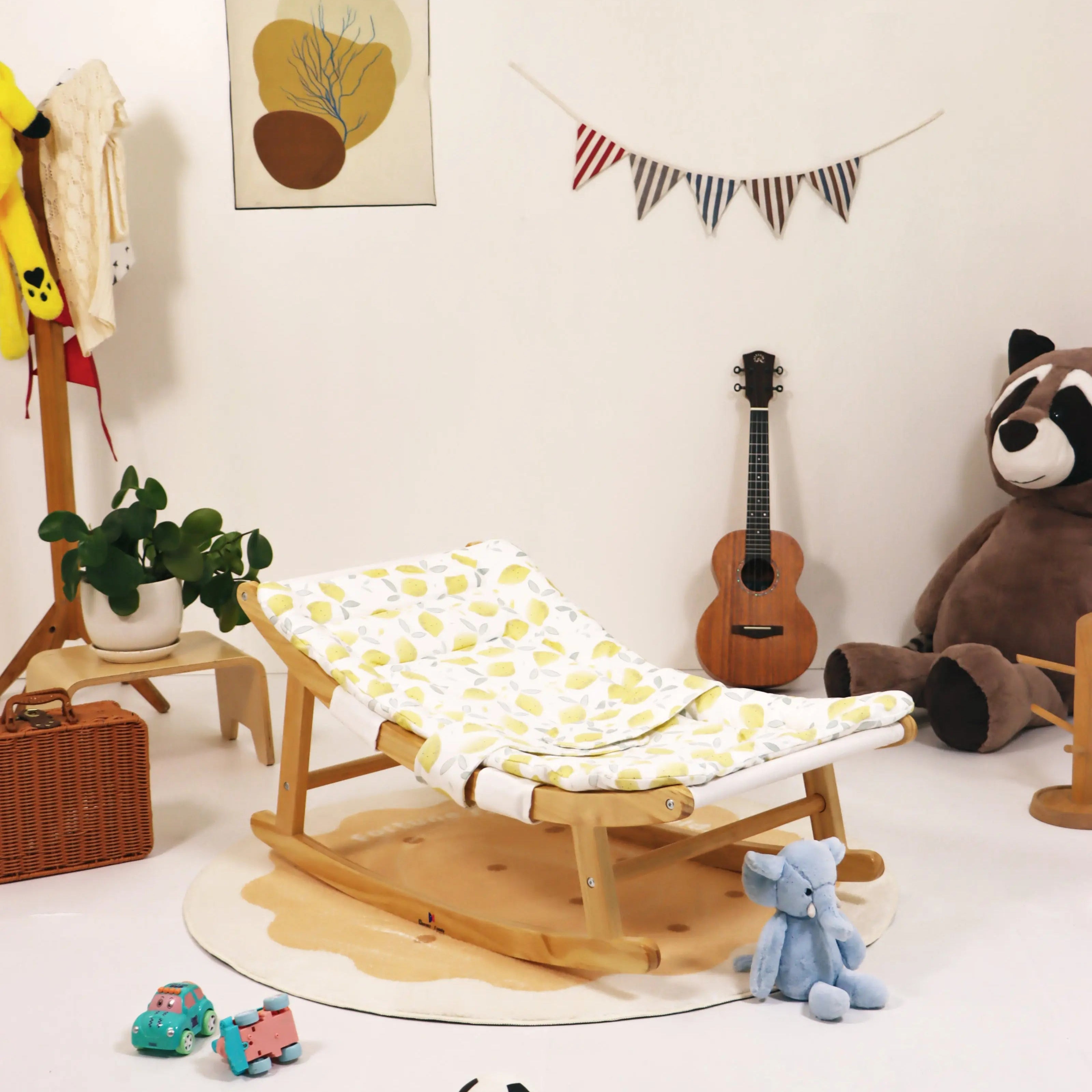 Damoch Wooden Baby Bouncer Seaside-Montessori