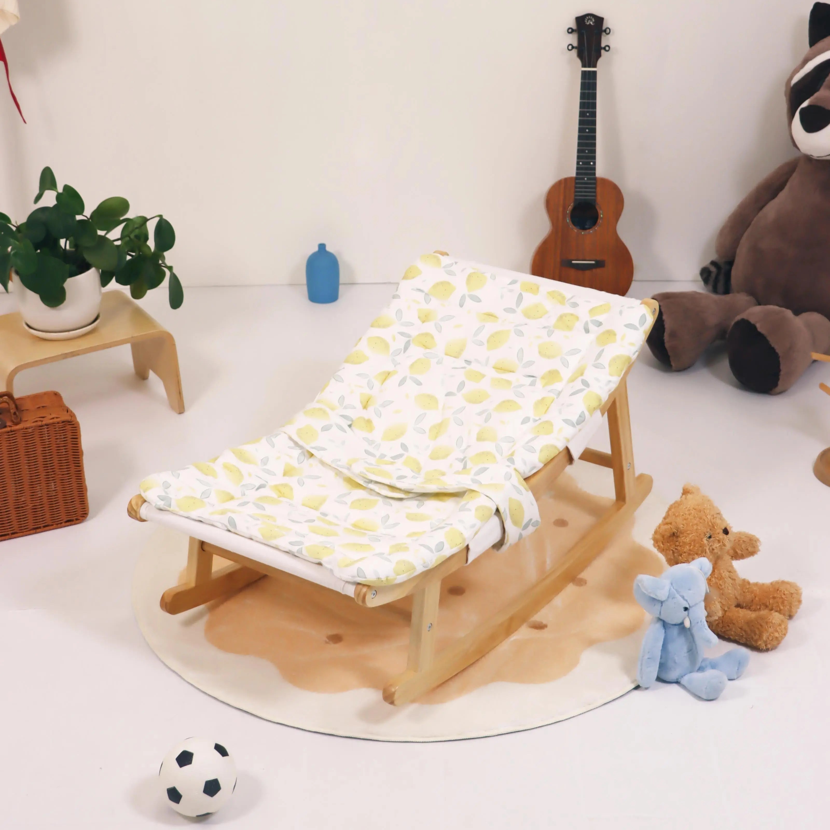 Damoch Wooden Baby Bouncer Seaside-Montessori