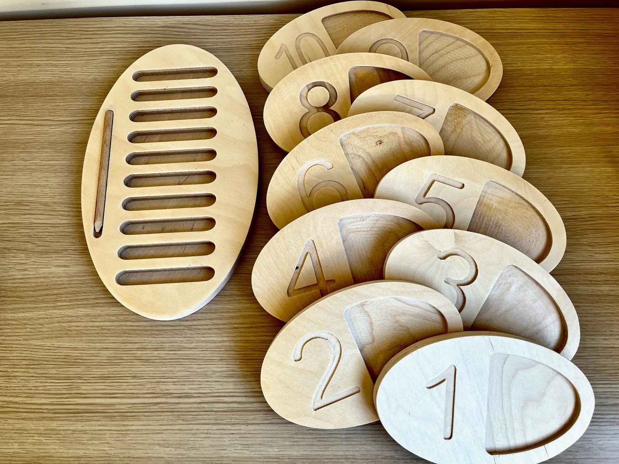 Wooden Tracing Board Seaside-Montessori