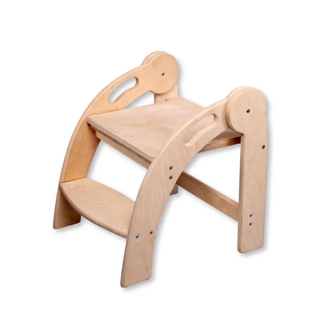 Foldable Montessori Kitchen Step Stool Red Oceanus