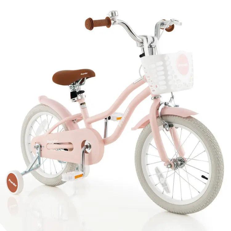 Kids Bike with Training Wheels – Adjustable, Safe & Stylish Seaside-Montessori