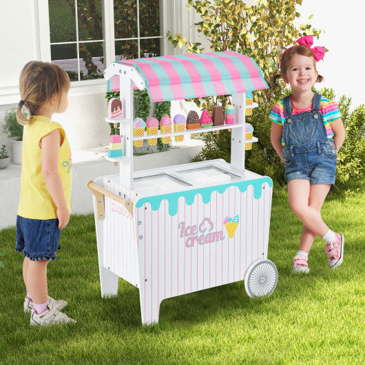 Montessori Wooden Ice Cream Cart Seaside-Montessori
