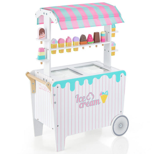 Montessori Wooden Ice Cream Cart Seaside-Montessori