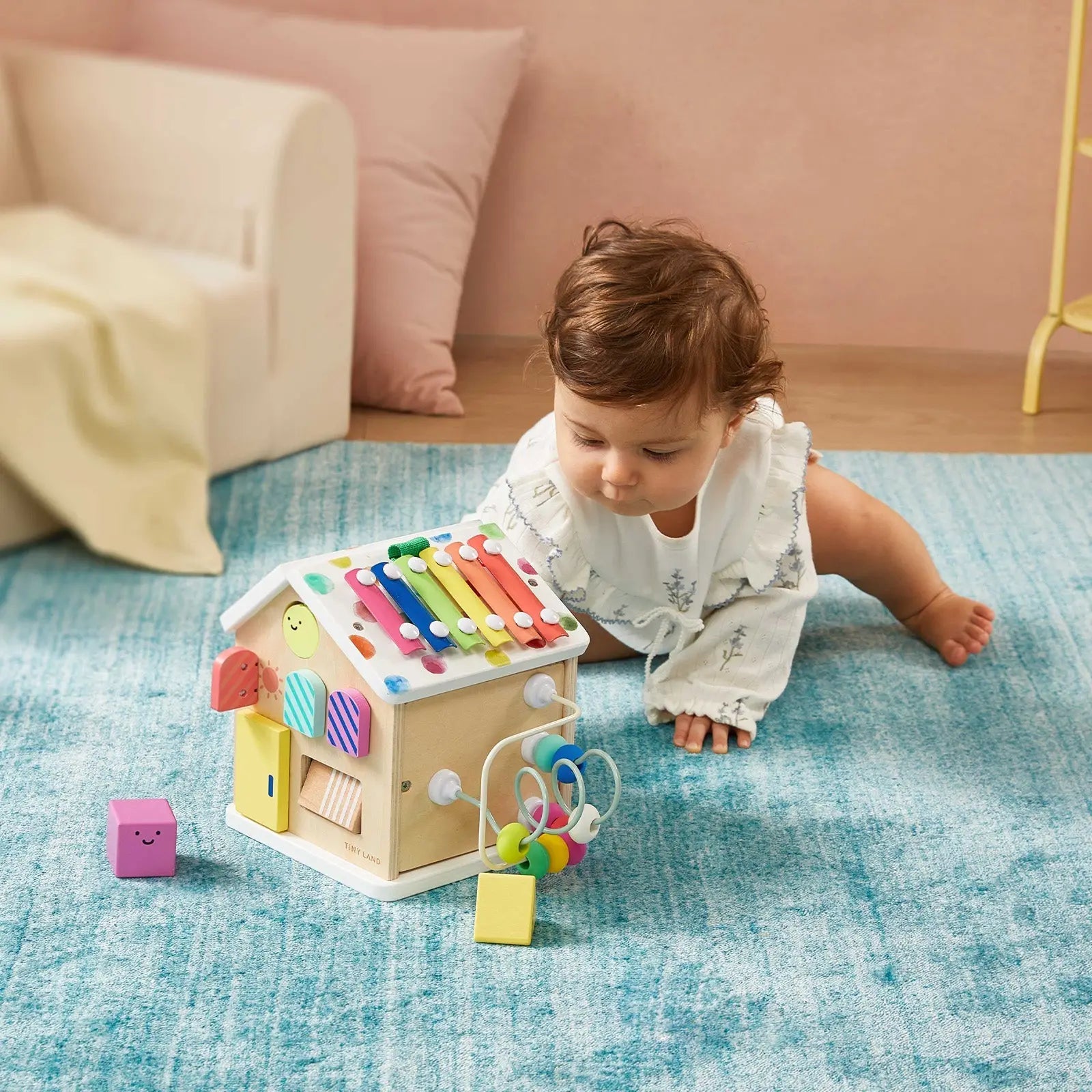 Montessori Activity Cube - Cottage Rainbow - Seaside-Montessori