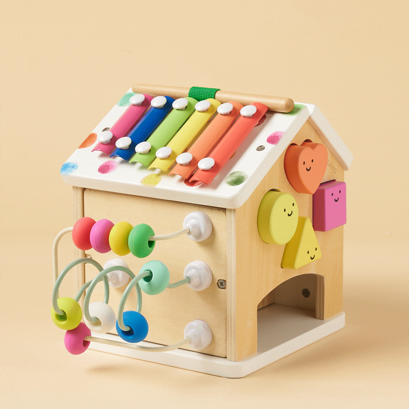 Montessori Activity Cube - Cottage Rainbow Tiny Land INC