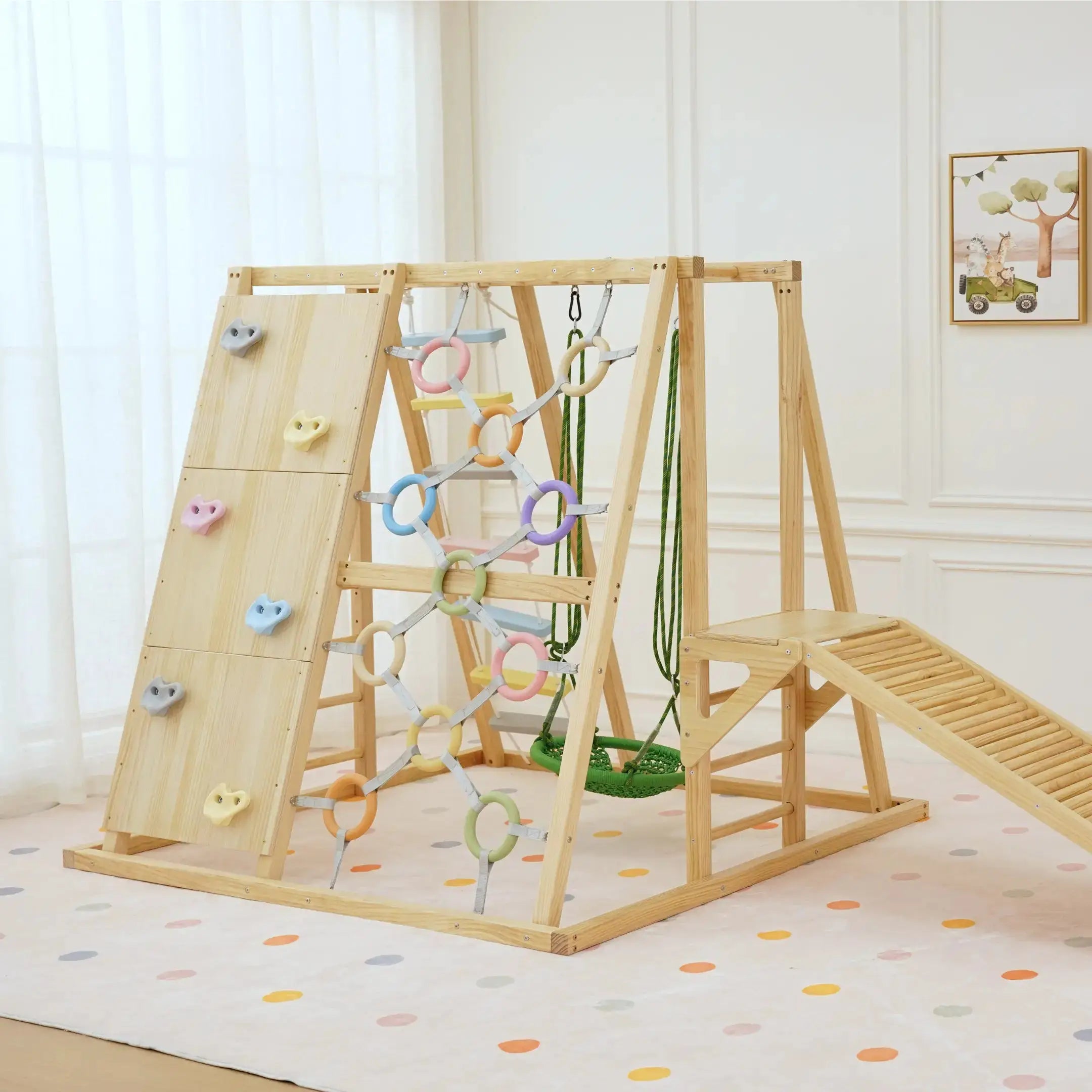 Montessori Climbing Gym – Indoor Sensory Playset for Toddlers - Seaside-Montessori