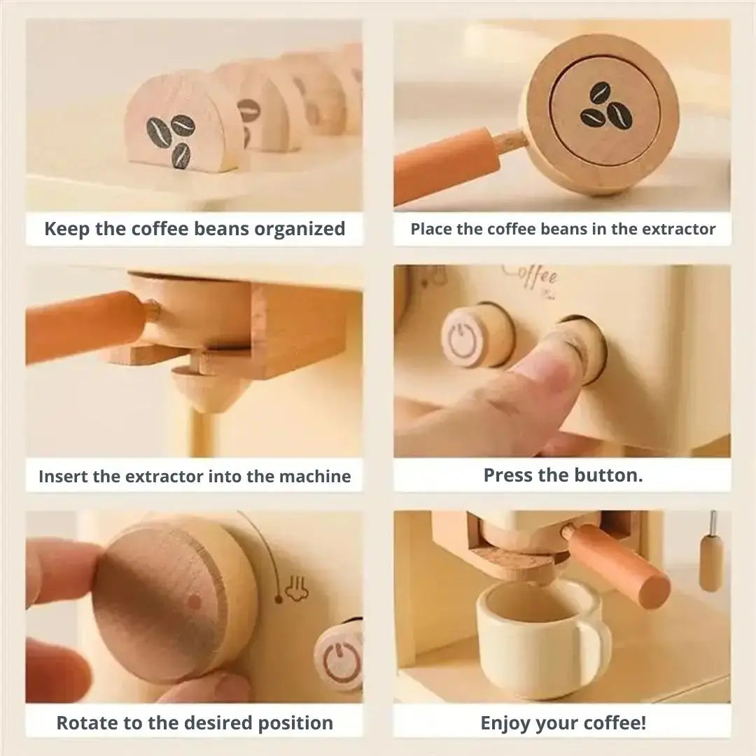 Montessori Coffee Role-Play Set - Seaside-Montessori