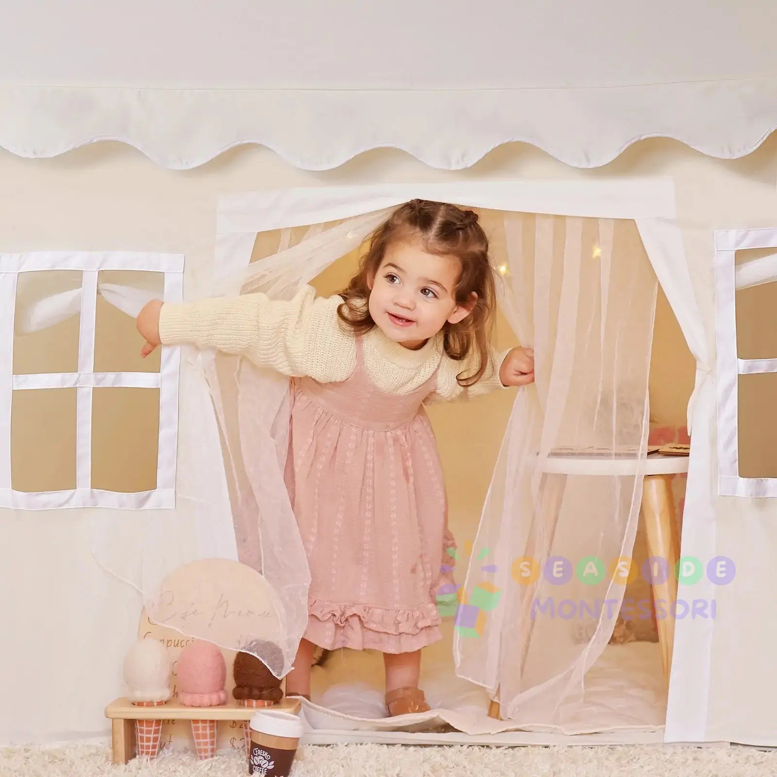 Playhouse Tent – Indoor Tent for Kids - Seaside-Montessori