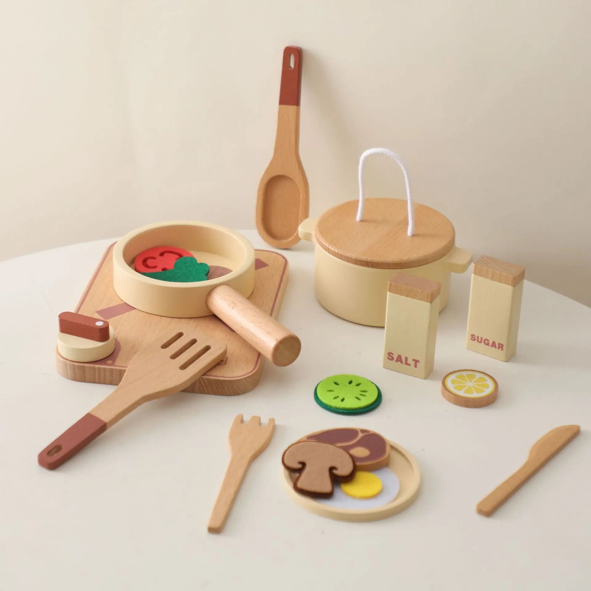 Montessori Wooden Cooking Toy USAdrop