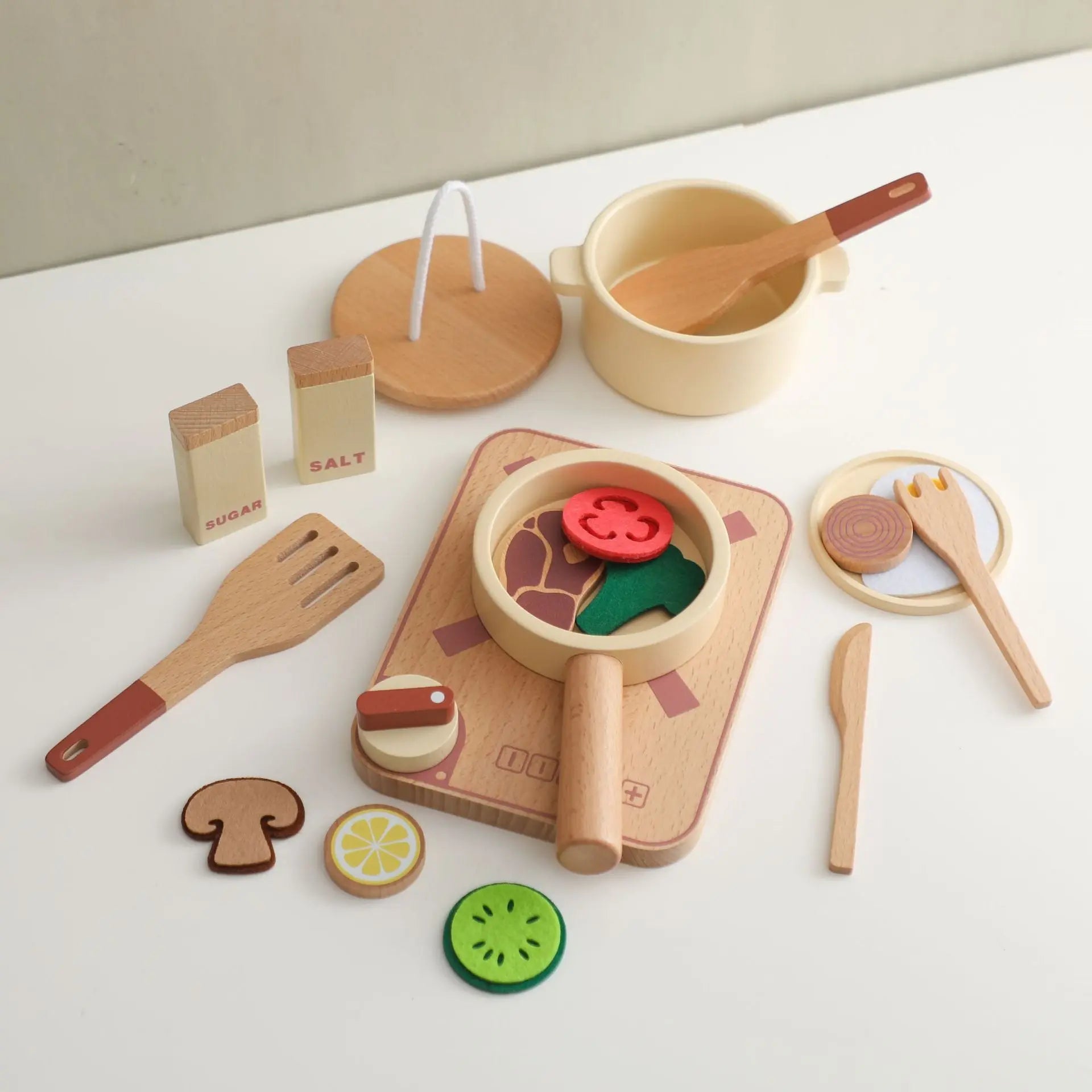 Montessori Wooden Cooking Toy USAdrop