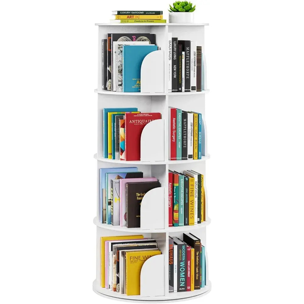 Rotating Bookshelf Tower Seaside-Montessori