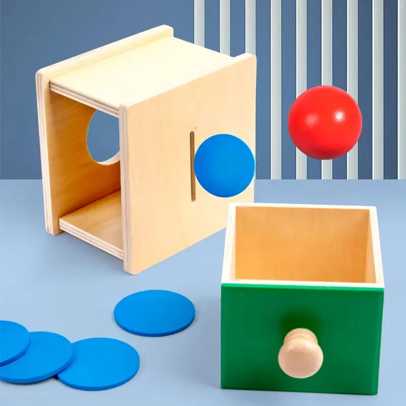 Montessori Wooden Coin & Ball Toy Seaside-Montessori