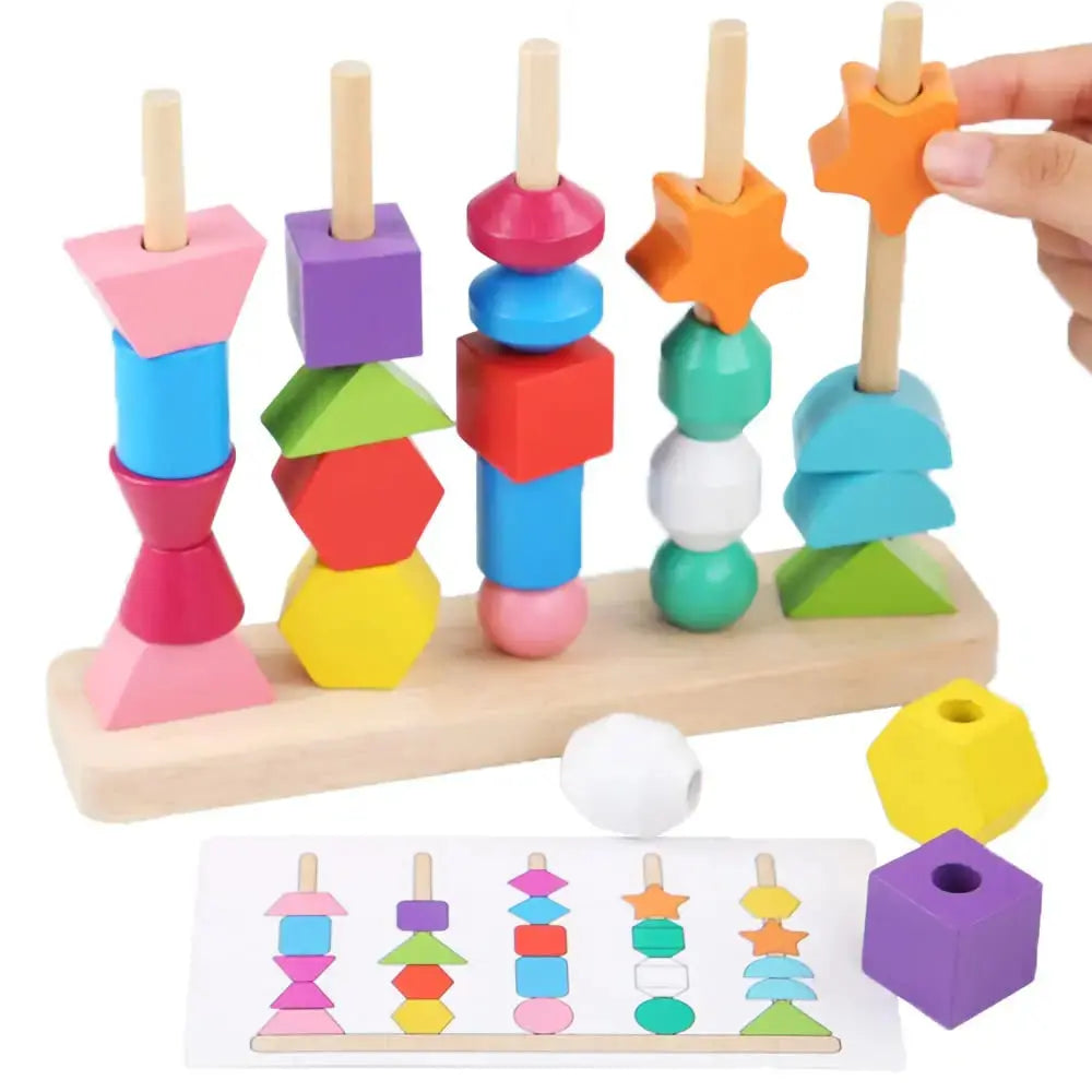 Montessori Beads Sequencing Set Seaside-Montessori