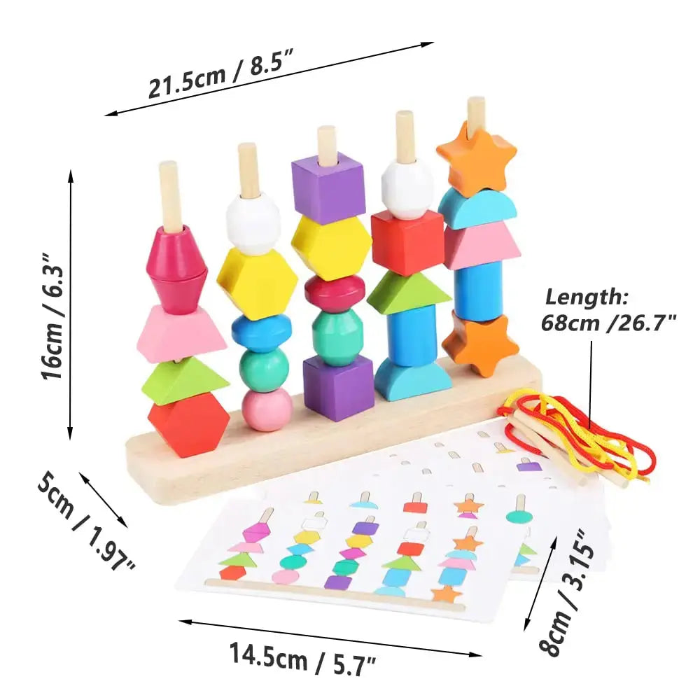 Montessori Beads Sequencing Set Seaside-Montessori