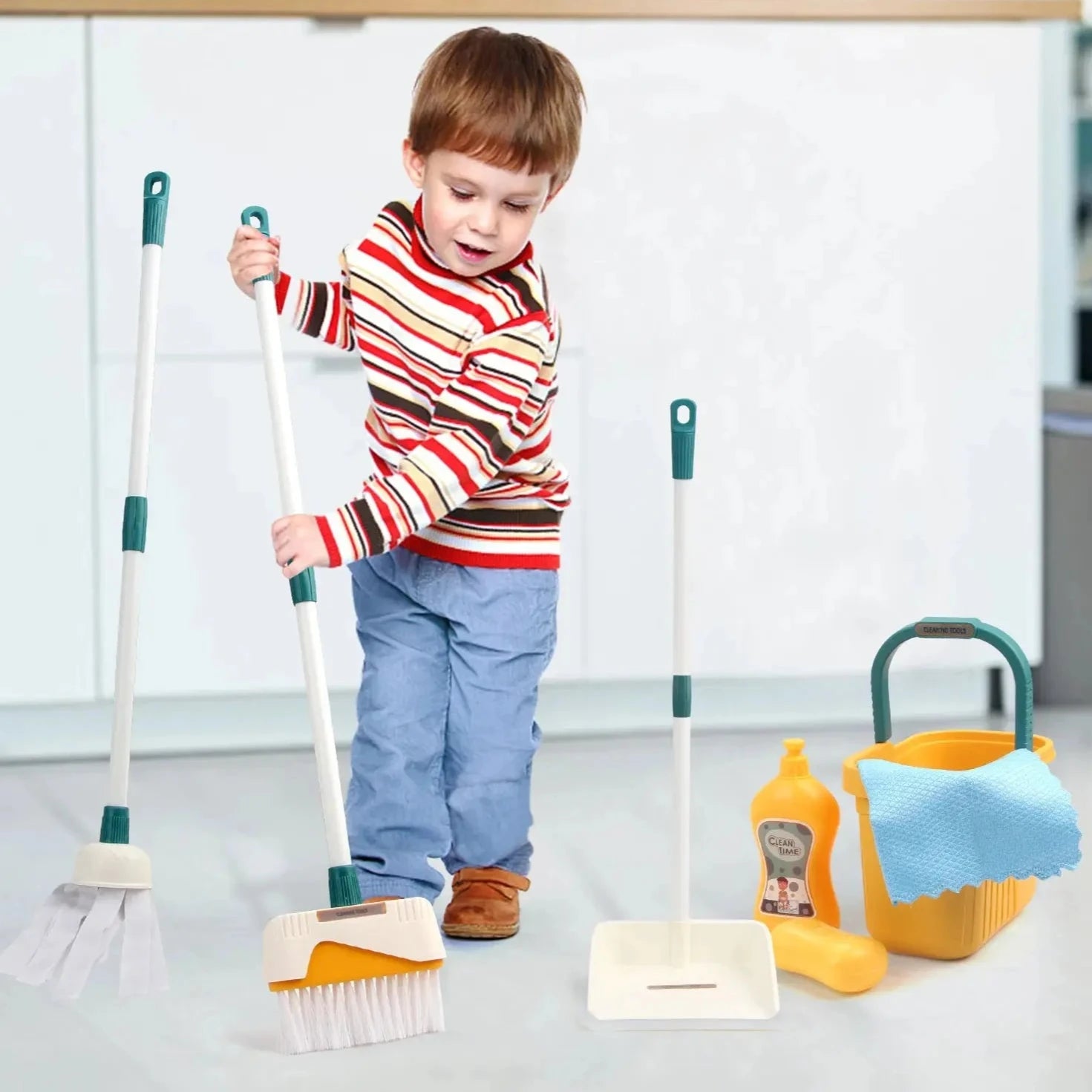 Kids Cleaning Set Seaside-Montessori