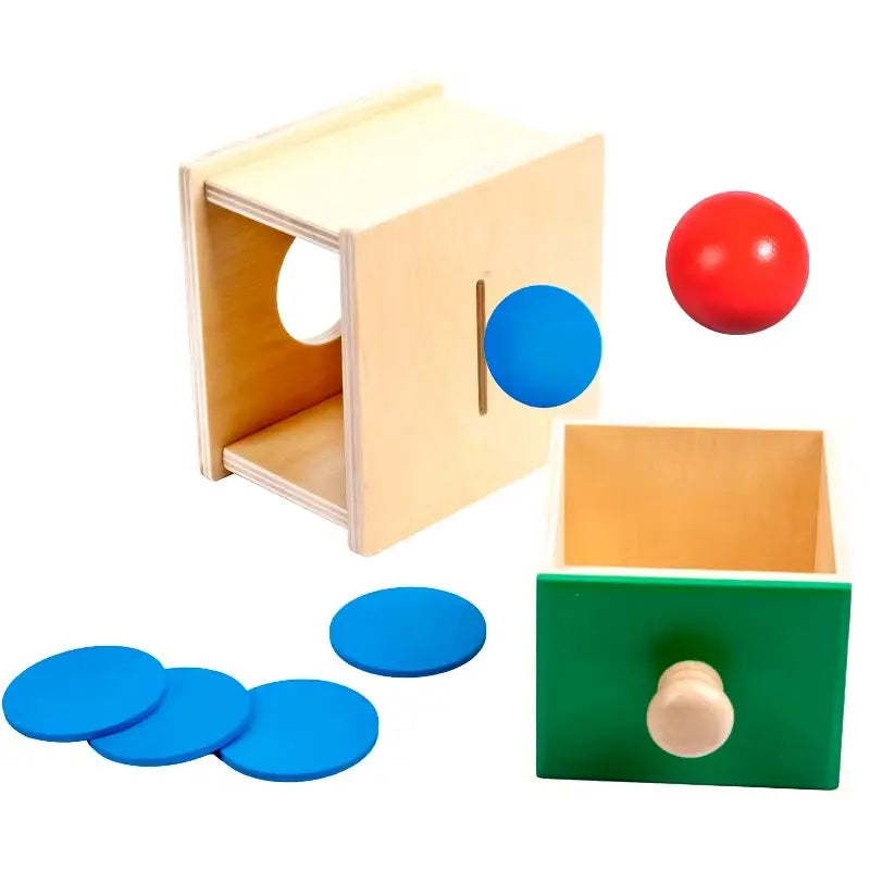 Montessori Wooden Coin & Ball Toy Seaside-Montessori