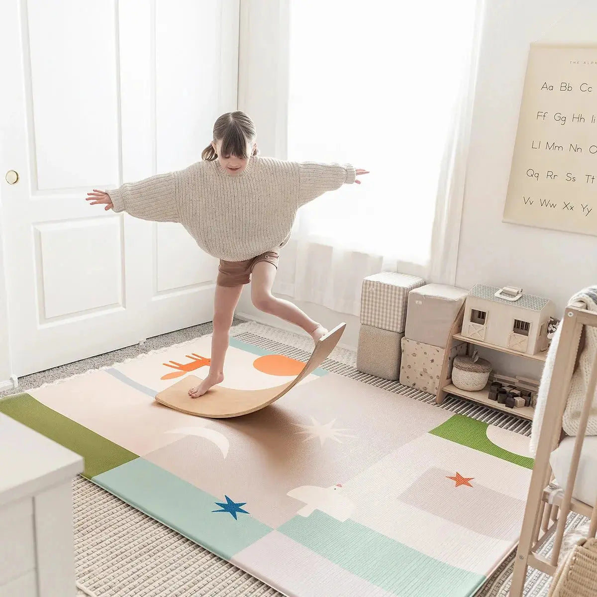 Tiny Land® Double-Sided Baby Playmat – Forest Track Wonder Tiny Land INC