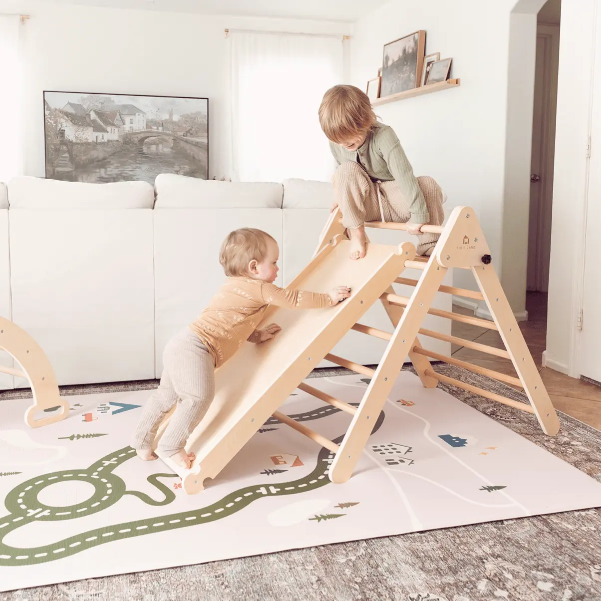 Tiny Land® Double-Sided Baby Playmat – Forest Track Wonder Tiny Land INC