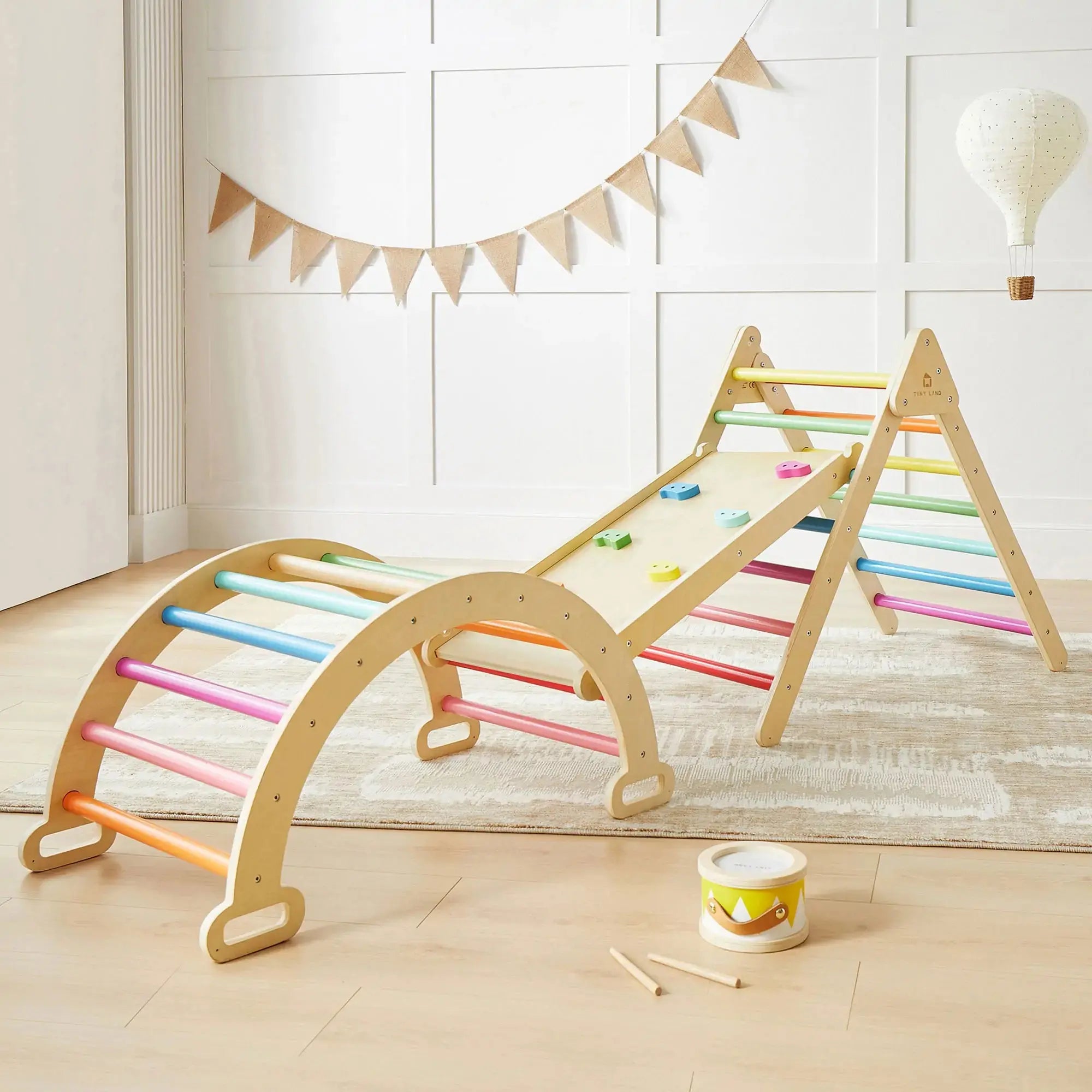 Tiny Land® 7-in-1 Rainbow Climbing Set Tiny Land INC