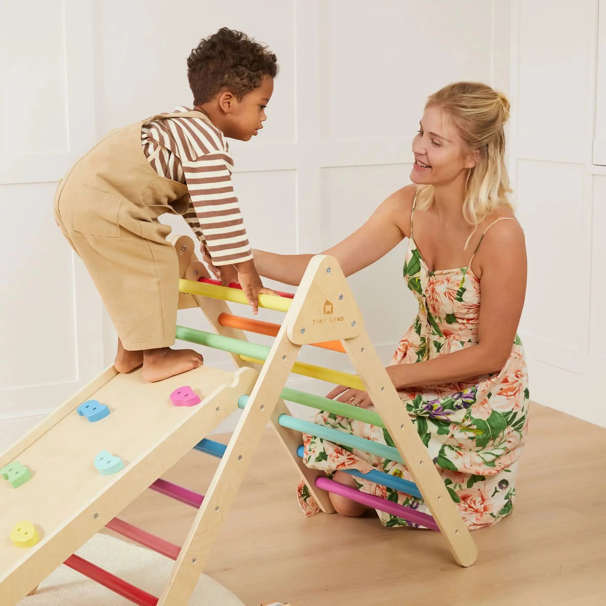 Tiny Land® 7-in-1 Rainbow Climbing Set Tiny Land INC