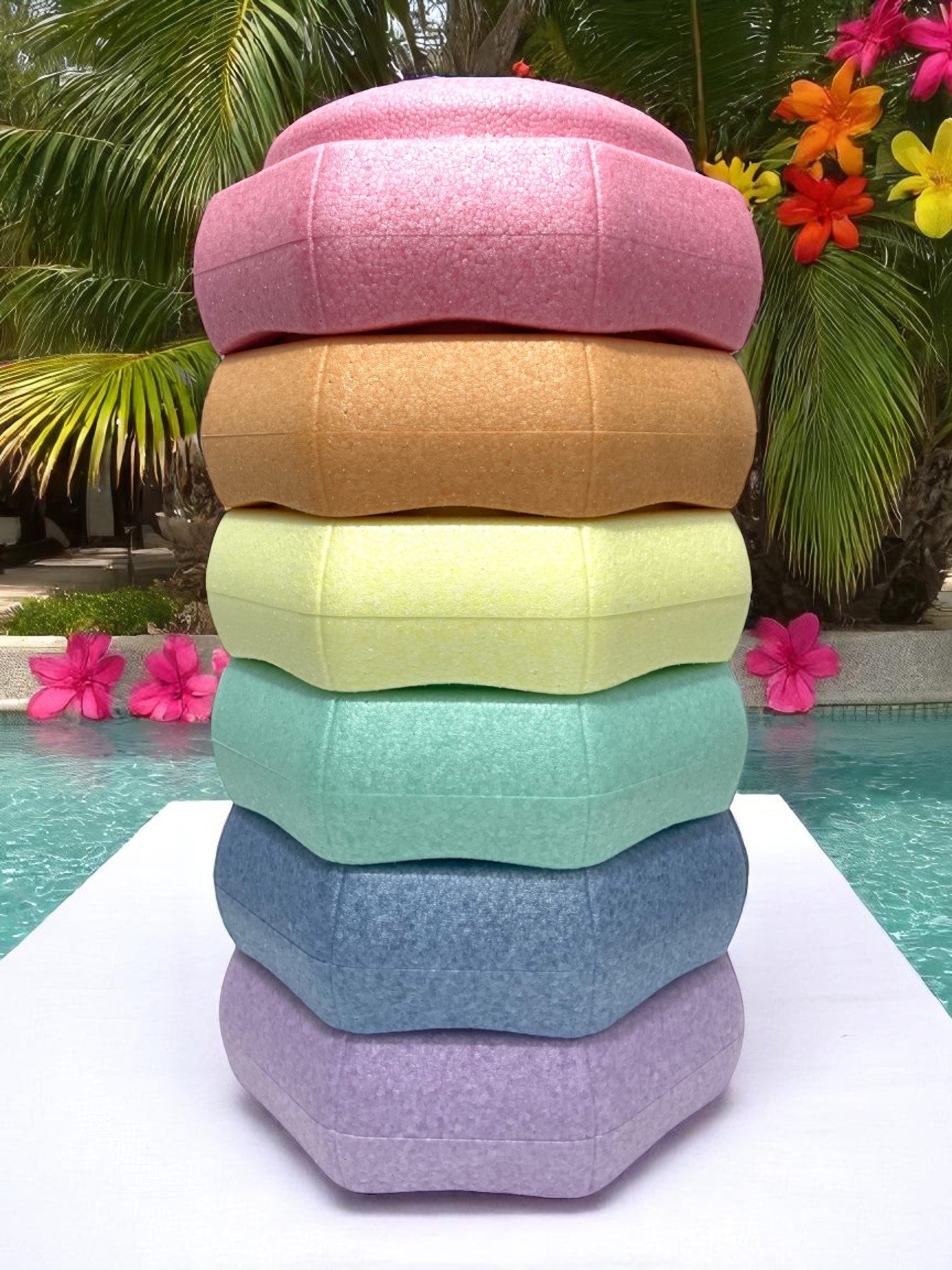 Pastel Rainbow Stepping Stones Set