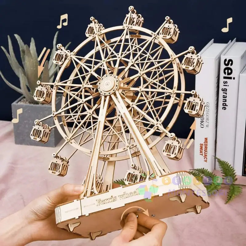 Wooden Rotatable Ferris Wheel - Seaside-Montessori