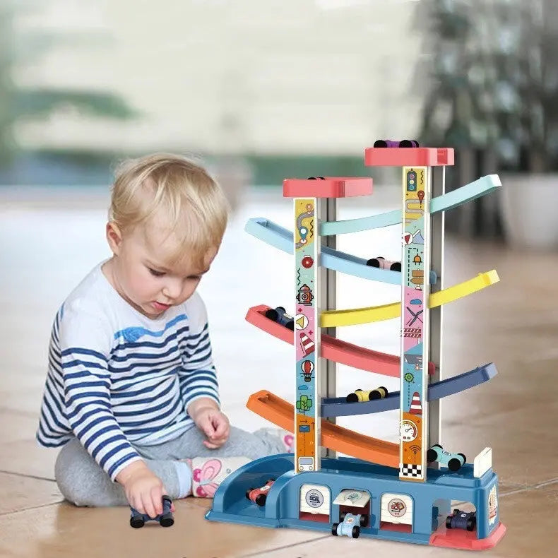 Car Race Ramp Toy - Seaside-Montessori